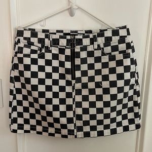 Checkered Mini Skirt